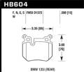 HPS Disc Brake Pad - Hawk Performance HB604F.598