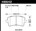 Performance Ceramic Disc Brake Pad - Hawk Performance HB642Z.658