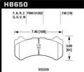 Performance Ceramic Disc Brake Pad - Hawk Performance HB650Z.730