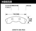 Performance Ceramic Disc Brake Pad - Hawk Performance HB658Z.570