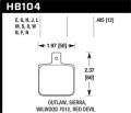 DR-97 Disc Brake Pad - Hawk Performance HB104J.485