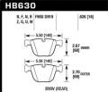 ER-1 Disc Brake Pad - Hawk Performance HB630D.626