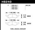 HPS Disc Brake Pad - Hawk Performance HB240F.620