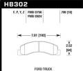 LTS Disc Brake Pad - Hawk Performance HB302Y.700