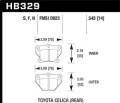 HPS Disc Brake Pad - Hawk Performance HB329F.543