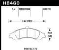 HPS Disc Brake Pad - Hawk Performance HB460F.580