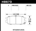 HPS Disc Brake Pad - Hawk Performance HB673F.602