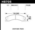 LTS Disc Brake Pad - Hawk Performance HB705Y.776