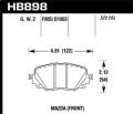 Performance Ceramic Disc Brake Pad - Hawk Performance HB898Z.572