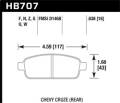 Performance Ceramic Disc Brake Pad - Hawk Performance HB707Z.638