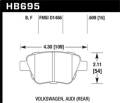 HPS 5.0 Disc Brake Pad - Hawk Performance HB695B.609