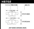 SuperDuty Disc Brake Pad - Hawk Performance HB702P.662