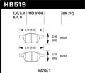 HPS Disc Brake Pad - Hawk Performance HB519F.682