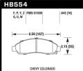 HPS Disc Brake Pad - Hawk Performance HB554F.643