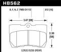 Performance Ceramic Disc Brake Pad - Hawk Performance HB562Z.612