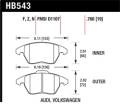 Performance Ceramic Disc Brake Pad - Hawk Performance HB543Z.760