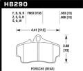 DTC-70 Disc Brake Pad - Hawk Performance HB290U.583