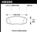 Performance Ceramic Disc Brake Pad - Hawk Performance HB590Z.682