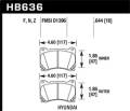 Performance Ceramic Disc Brake Pad - Hawk Performance HB636Z.644