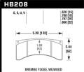 DTC-70 Disc Brake Pad - Hawk Performance HB208U.708
