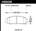 HP Plus Disc Brake Pad - Hawk Performance HB606N.650
