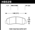 LTS Disc Brake Pad - Hawk Performance HB528Y.811