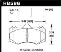 Performance Ceramic Disc Brake Pad - Hawk Performance HB586Z.660