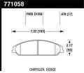 OES Disc Brake Pads - Hawk Performance 771058