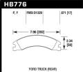 LTS Disc Brake Pad - Hawk Performance HB776Y.671