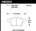 Performance Ceramic Disc Brake Pad - Hawk Performance HB354Z.756A