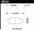Performance Ceramic Disc Brake Pad - Hawk Performance HB342Y.701