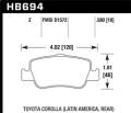 Performance Ceramic Disc Brake Pad - Hawk Performance HB694Z.580