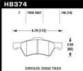 HPS Disc Brake Pad - Hawk Performance HB374F.700