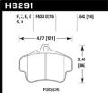 Performance Ceramic Disc Brake Pad - Hawk Performance HB291Z.642