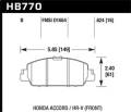 HPS 5.0 Disc Brake Pad - Hawk Performance HB770B.624