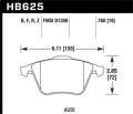 Street Race Disc Brake Pad - Hawk Performance HB625R.760