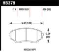 LTS Disc Brake Pad - Hawk Performance HB379Y.626
