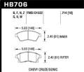 HPS Disc Brake Pad - Hawk Performance HB706F.714