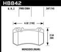 Street Race Disc Brake Pad - Hawk Performance HB842R.547