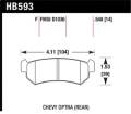 HPS Disc Brake Pad - Hawk Performance HB593F.548