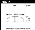 LTS Disc Brake Pad - Hawk Performance HB714Y.715