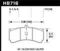 HPS 5.0 Disc Brake Pad - Hawk Performance HB716B.710
