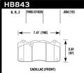 Street Race Disc Brake Pad - Hawk Performance HB843R.604