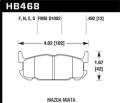 Blue 9012 Disc Brake Pad - Hawk Performance HB468E.492