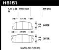 Black Disc Brake Pad - Hawk Performance HB151M.505
