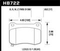 Street Race Disc Brake Pad - Hawk Performance HB722R.652