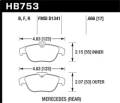 Street Race Disc Brake Pad - Hawk Performance HB753R.666