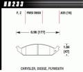 Disc Brake Pad - Hawk Performance HB233Z.635