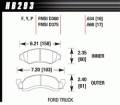 Disc Brake Pad - Hawk Performance HB293Y.634