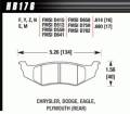 Disc Brake Pad - Hawk Performance HB176Y.614